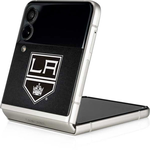 NHL Los Angeles Kings Black Background Galaxy Z Flip4 5G Skin