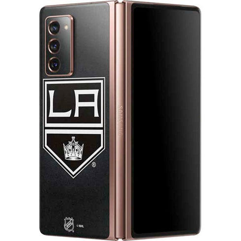 NHL Los Angeles Kings Black Background Galaxy Z Fold2 5G Skin