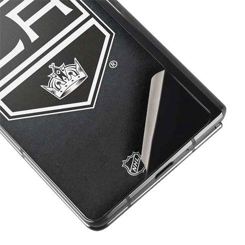 NHL Los Angeles Kings Black Background Galaxy Z Fold2 5G Skin