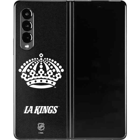 NHL Los Angeles Kings Black Background Galaxy Z Fold3 5G Skin
