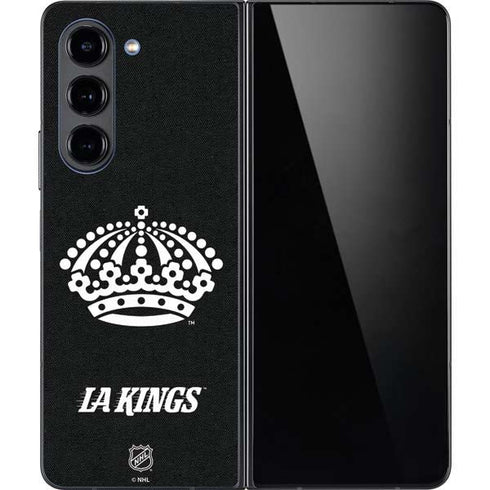NHL Los Angeles Kings Black Background Galaxy Z Fold5 5G Skin