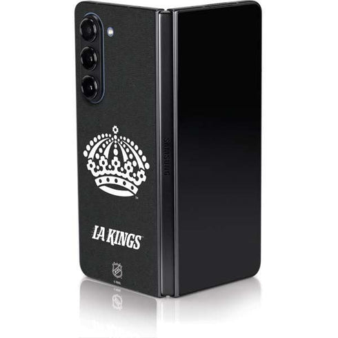 NHL Los Angeles Kings Black Background Galaxy Z Fold5 5G Skin