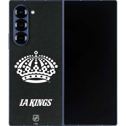 NHL Los Angeles Kings Black Background Galaxy Z Fold6 Skin