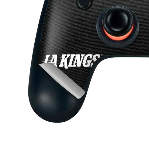 NHL Los Angeles Kings Black Background Google Stadia Controller Skin