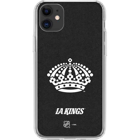 NHL Los Angeles Kings Black Background iPhone 11 Clear Case