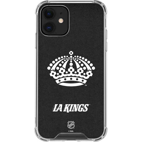 NHL Los Angeles Kings Black Background iPhone 12 Clear Case