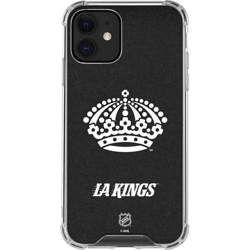 NHL Los Angeles Kings Black Background iPhone 12 Mini Clear Case