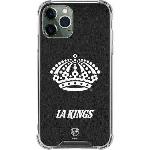 NHL Los Angeles Kings Black Background iPhone 12 Pro Max Clear Case