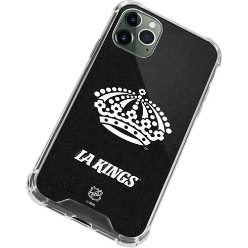 NHL Los Angeles Kings Black Background iPhone 12 Pro Max Clear Case