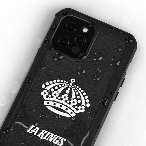 NHL Los Angeles Kings Black Background iPhone 12 Pro Waterproof Case