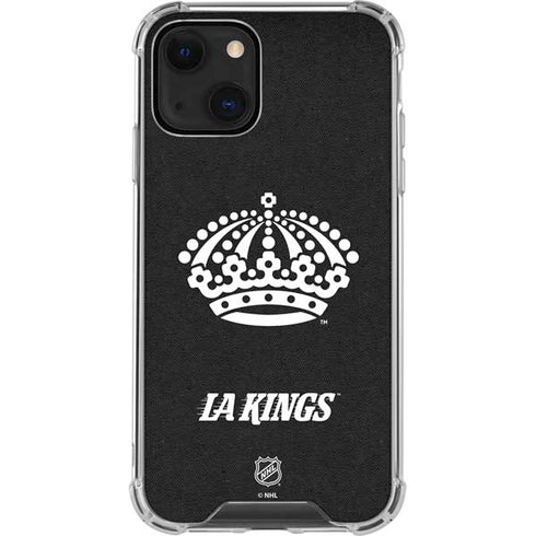 NHL Los Angeles Kings Black Background iPhone 13 Mini Clear Case