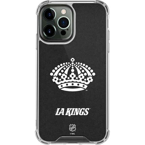NHL Los Angeles Kings Black Background iPhone 13 Pro Max Clear Case