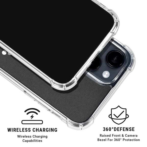 NHL Los Angeles Kings Black Background iPhone 14 Plus Clear Case