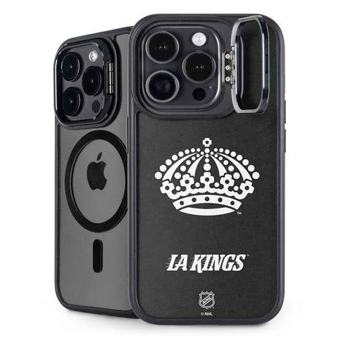 NHL Los Angeles Kings Black Background iPhone 14 Pro Kickstand Case
