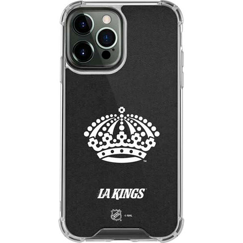 NHL Los Angeles Kings Black Background iPhone 14 Pro Max Clear Case