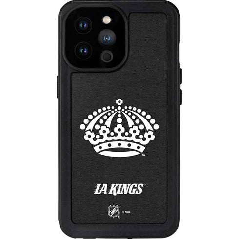 NHL Los Angeles Kings Black Background iPhone 14 Pro Max Waterproof Case