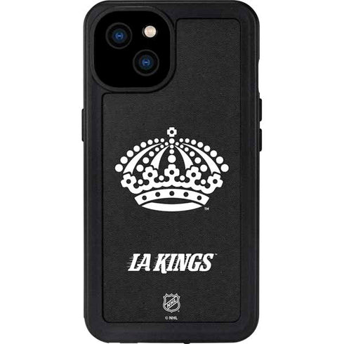 NHL Los Angeles Kings Black Background iPhone 15 Plus Waterproof Case