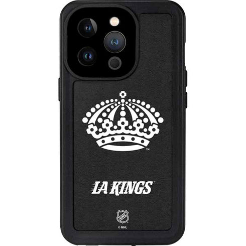NHL Los Angeles Kings Black Background iPhone 15 Pro Waterproof Case