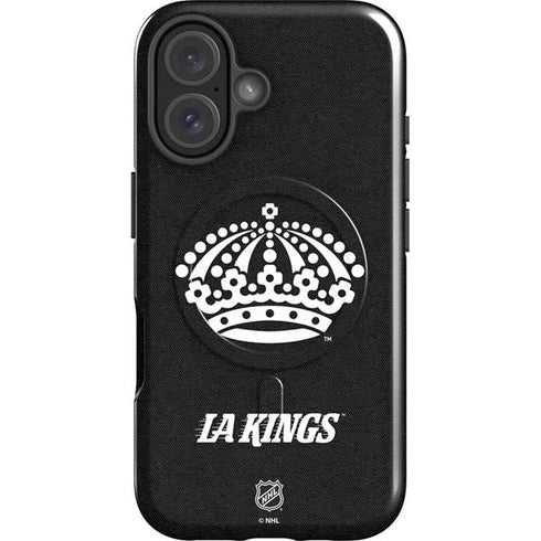 NHL Los Angeles Kings Black Background iPhone 16 Magsafe Impact Case