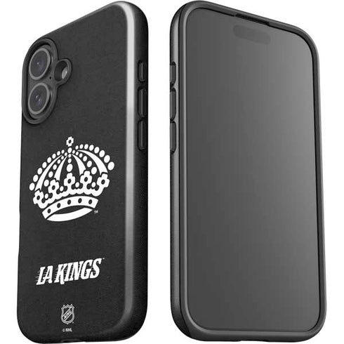 NHL Los Angeles Kings Black Background iPhone 16 Plus Impact Case
