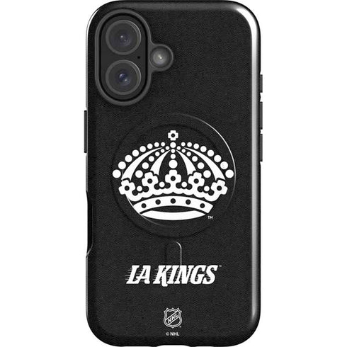 NHL Los Angeles Kings Black Background iPhone 16 Plus Magsafe Impact Case
