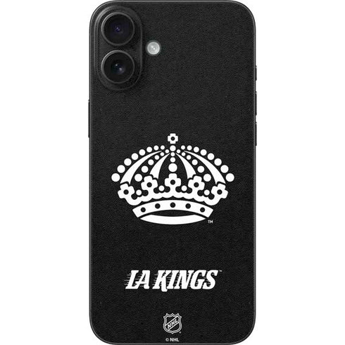 NHL Los Angeles Kings Black Background iPhone 16 Plus Skin