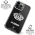 NHL Los Angeles Kings Black Background iPhone 16 Pro Max Clear Case