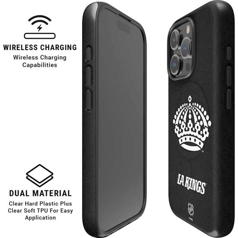 NHL Los Angeles Kings Black Background iPhone 16 Pro Max Magsafe Impact Case