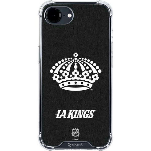 NHL Los Angeles Kings Black Background iPhone 16e Clear Case