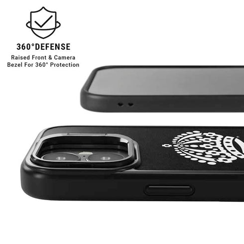 NHL Los Angeles Kings Black Background iPhone 17 Kickstand Case