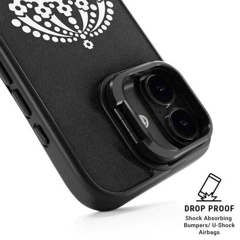 NHL Los Angeles Kings Black Background iPhone 17 Kickstand Case