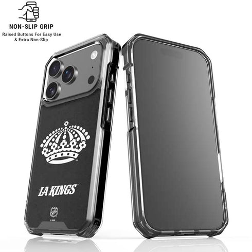 NHL Los Angeles Kings Black Background iPhone 17 Pro Max Clear Case