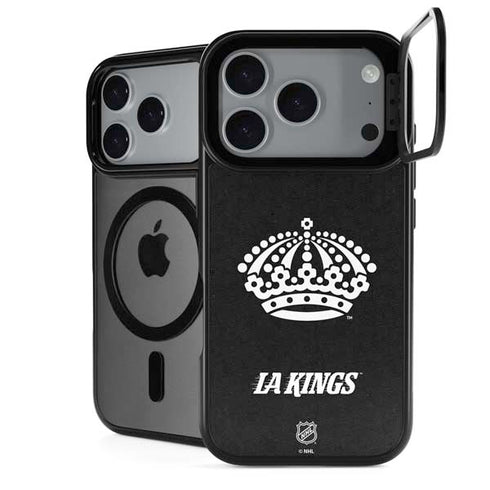 NHL Los Angeles Kings Black Background iPhone 17 Pro Max Kickstand Case