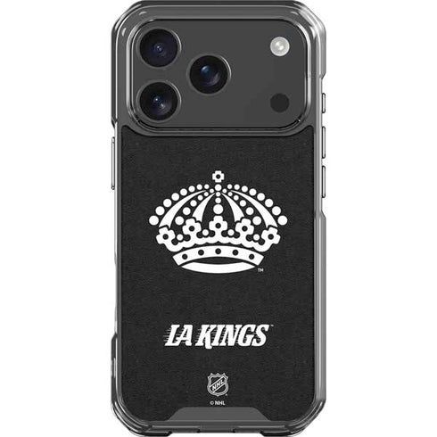 NHL Los Angeles Kings Black Background iPhone 18 Pro Clear Case