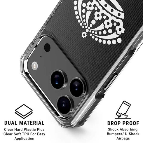NHL Los Angeles Kings Black Background iPhone 18 Pro Clear Case