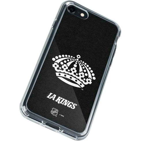 NHL Los Angeles Kings Black Background iPhone SE (2nd & 3rd Gen) Clear Case