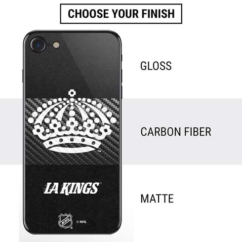 NHL Los Angeles Kings Black Background iPhone SE (2nd & 3rd Gen) Skin