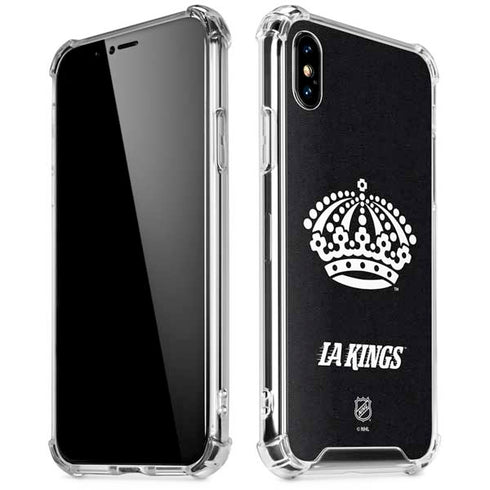 NHL Los Angeles Kings Black Background iPhone X/XS Clear Case
