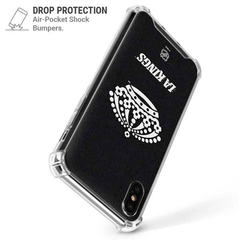 NHL Los Angeles Kings Black Background iPhone X/XS Clear Case