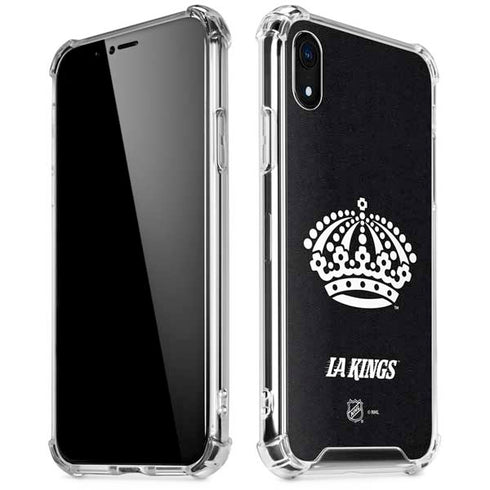 NHL Los Angeles Kings Black Background iPhone XR Clear Case