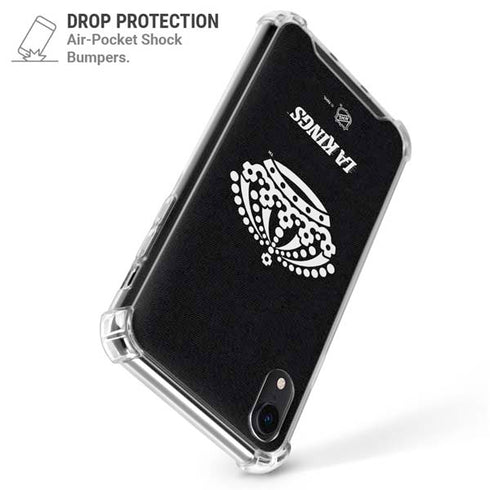 NHL Los Angeles Kings Black Background iPhone XR Clear Case