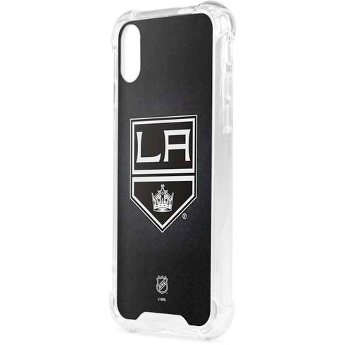 NHL Los Angeles Kings Black Background iPhone XS Clear Case