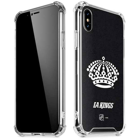 NHL Los Angeles Kings Black Background iPhone XS Max Clear Case