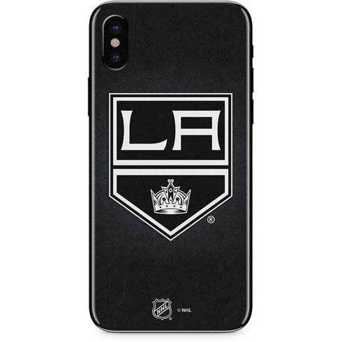 NHL Los Angeles Kings Black Background iPhone XS Skin