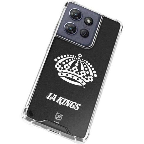 NHL Los Angeles Kings Black Background Moto G 5G (2025) Clear Case