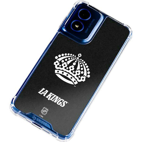 NHL Los Angeles Kings Black Background Moto G 5G (2024) Clear Case
