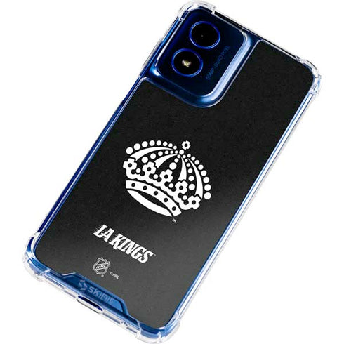 NHL Los Angeles Kings Black Background Moto G Play 4G (2024) Clear Case