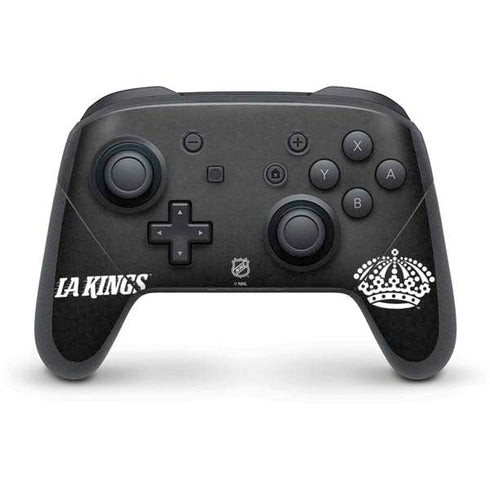 NHL Los Angeles Kings Black Background Nintendo Switch Pro Controller Skin