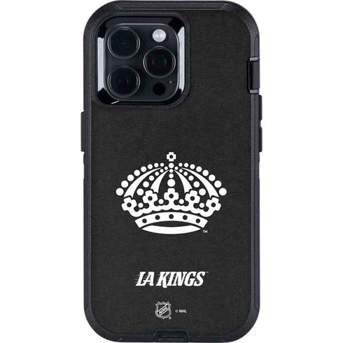 NHL Los Angeles Kings Black Background Otterbox Defender iPhone Skin