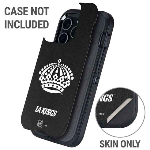 NHL Los Angeles Kings Black Background Otterbox Defender iPhone Skin